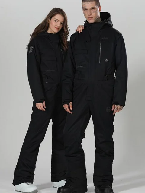US $149.35 Ski Suit Women Winter Suit Women Snowboard Suit Men Ski Jumpsuit Onepiece Ski Jacket Women Snowboa