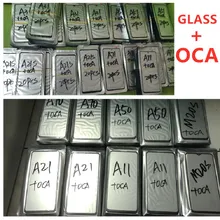 10pcs TOP QC Für Samsung A41 A51 A20 A20S A30 A40 A50 A70 A90 A10S LCD Vordere Touchscreen objektiv Glas mit OCA Kleber Ersatz