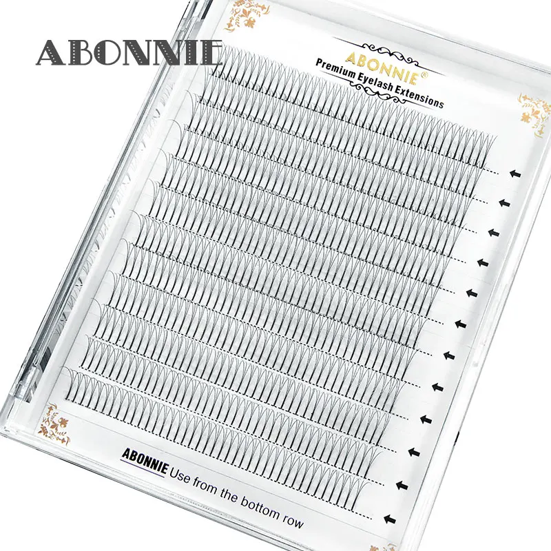 

ABONNIE premade Volume Fans Lash Russian Volume Professional Eyelash Extensions C/D Curl Eyelash Extension Faux Mink 3D/4D/5D/6D