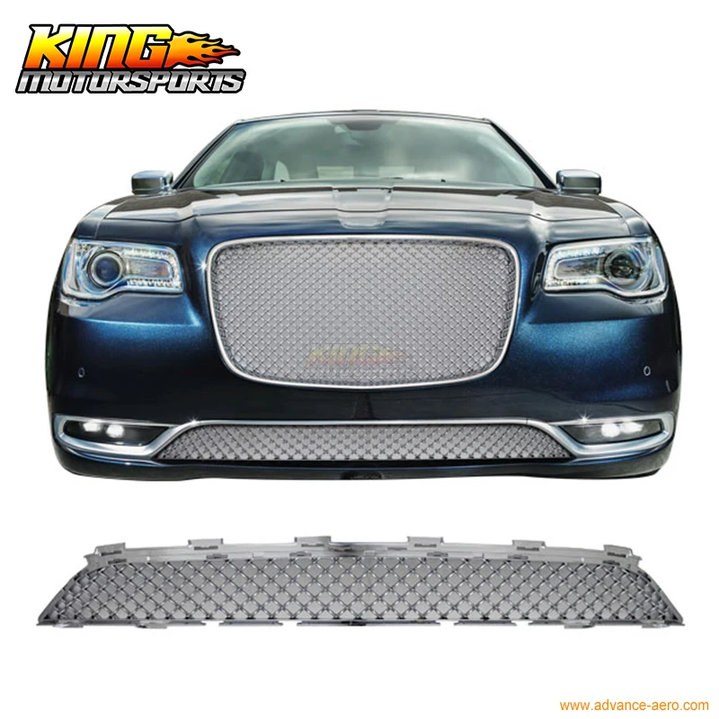 Подходит для 15-17 Chrysler 300 300C Bentley стиль Передняя Нижняя решетка гриля-хром США