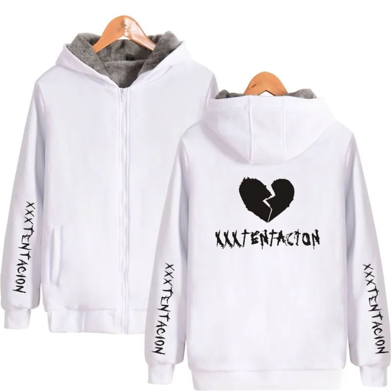 R.I.P. Xxxtentacion толстый хлопок толстовки на молнии Толстовка для мужчин женщин пальто Xxxtentacion повседневное clothes