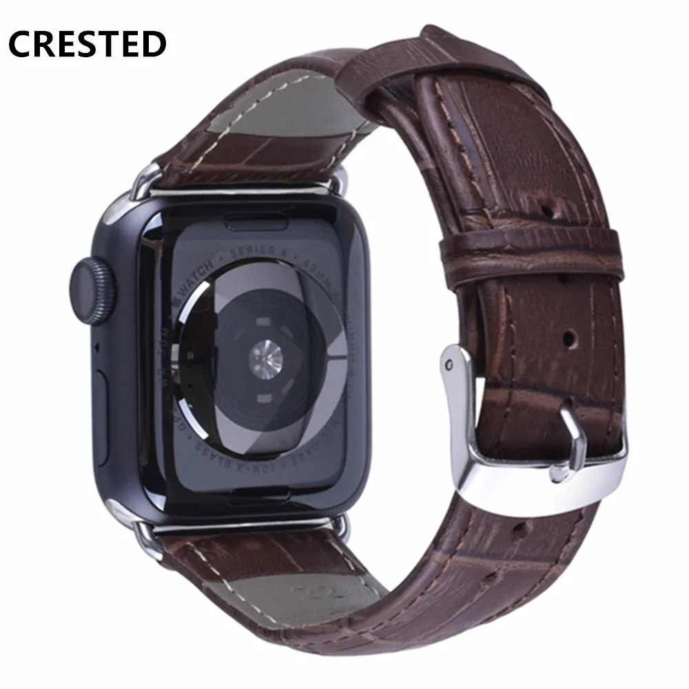 

Leather strap For Apple Watch band apple watch 5 4 3 band 44mm/40mm correa iwatch 5 4 3 42mm/38mm Bamboo Bracelet watchband belt
