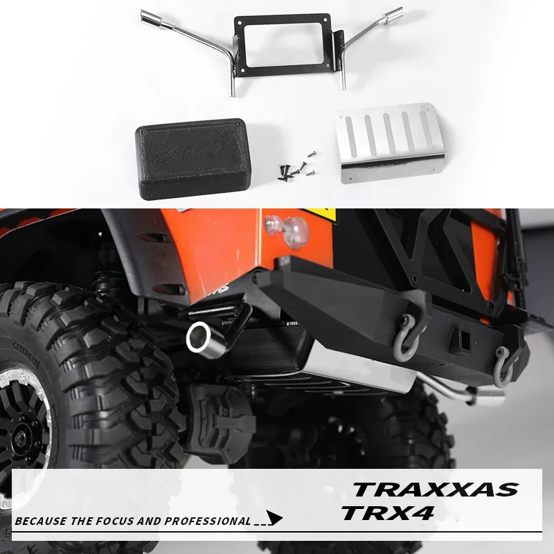 Новый масляный бак и выпускной хвост для 1/10 Rc Crawler Car Defender Traxxas Trx4 задний Декор