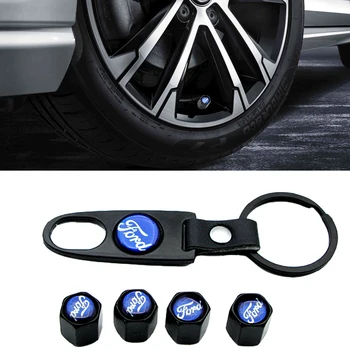 

Car Badge Stainless Steel Wheel Tire Valve Stem Caps Keychain for Fords Focus 2 3 1 MK2 MK3 MK1 Fusion Accessories