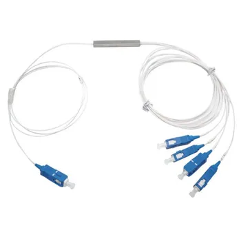 

20PCS 1x4 PLC Fiber Splitter, Mini Module, 0.9mm SC/UPC Single mode