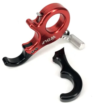 

Aluminum Alloy Archery Release Aid 3/4 Finger Grip Compound Bow Trigger Outdoor