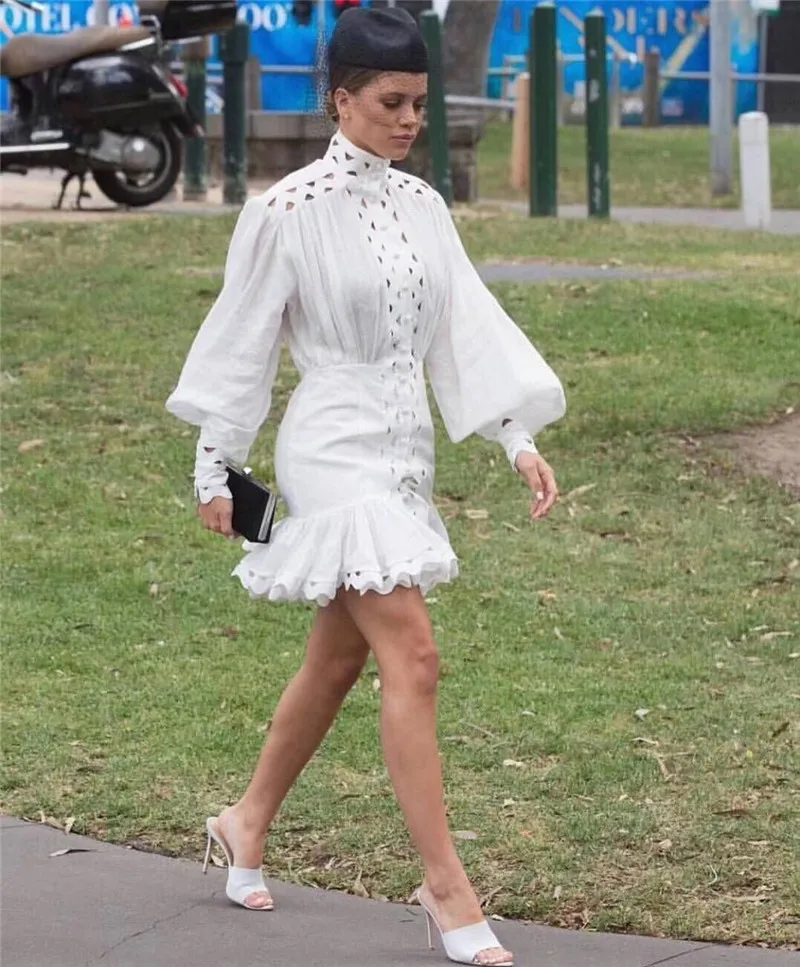 2019-new-arrive-white-black-color-lace-mini-dress (3)