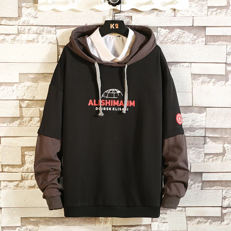 

Autumn Spring 2020 Hoodie Sweatshirt Mens Hip Hop Punk Pullover Streetwear Casual Fashion Clothes Plus Asian Size M-5XL