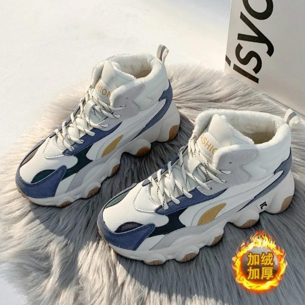 

New Women's Chunky Sneakers Thick Bottom Platform Vulcanize Shoes Fashion Breathable Casual Running Shoe For Woman Female 2020