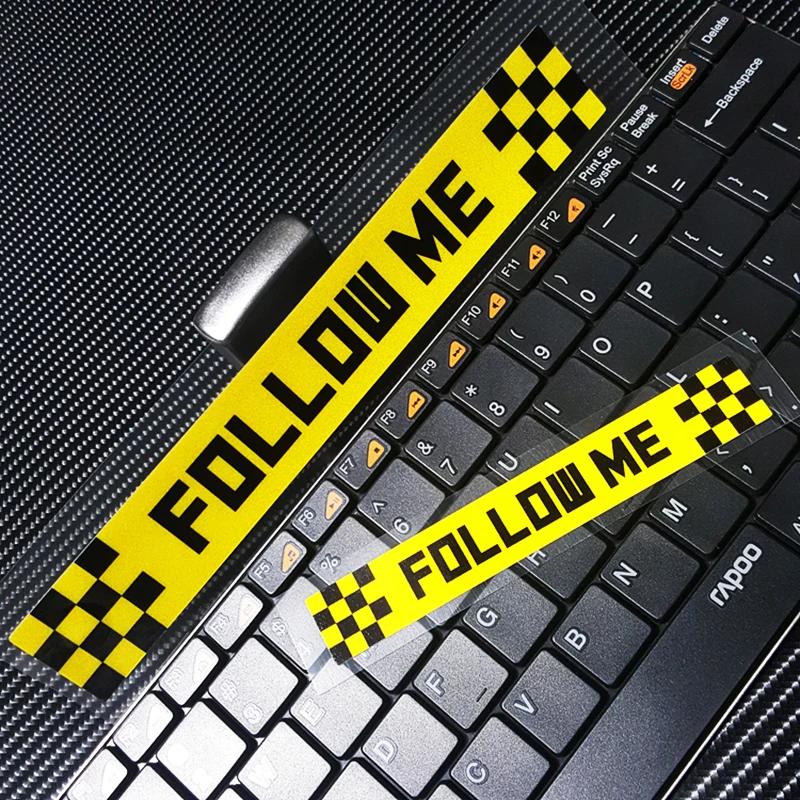 2 шт. креативные забавные наклейки для мотоцикла FOLLOW ME водонепроницаемый чехол