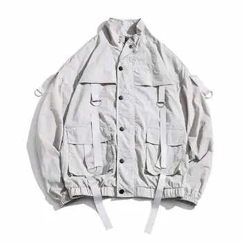 

2020 Men Summer Streetwear Bomber Jacket Casual Hip Hop Mens Windbreaker Jacket