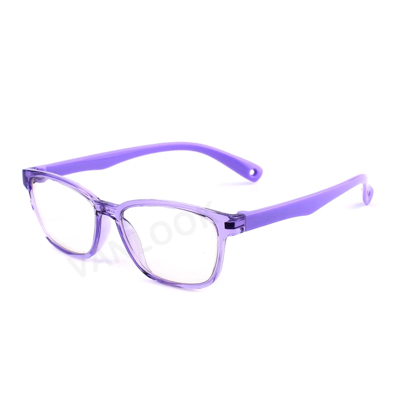 VANLOOK Glasses for Girls Boys Kids Teenage Anti Glare Blue Light Children's Computer Blocking Screen Gaming Silica TR90 w/ Case