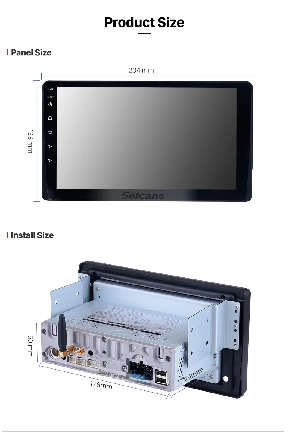 Discount Seicane Stereo Android9.0 Navi 9" HD GPS Car Radio For Toyota Sienna XL30 2009-2014 Head Unit Touchscreen Wifi Multimedia Player 17