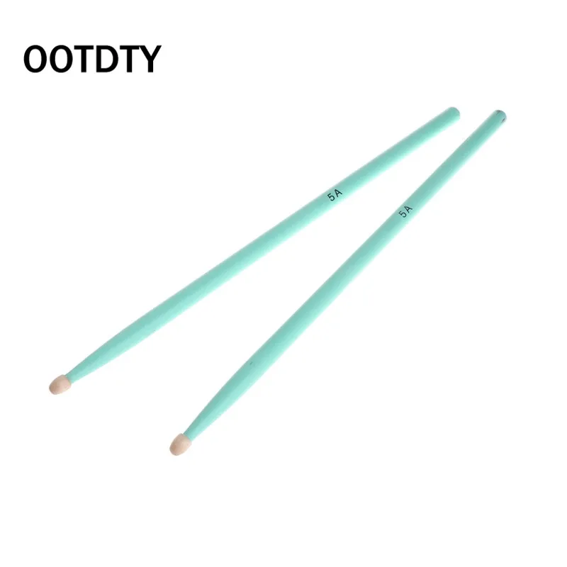 5A-Green OOTDTY 1 пара 5A 7A прочные ударные клещи цветной набор для сборки электрогитары барабанные палочки Детские джазовые барабанные палочки - Цвет: 5A-Green