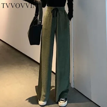 

TVVOVVIN 2020 Fashion Spring Vintage Patchwork Joggers Sweatpants Harajuku Woman Trousers Elastics High Waist Pants ZA3048