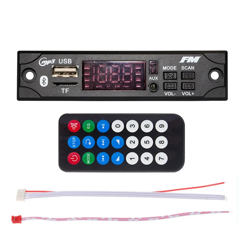 

Wireless Bluetooth Decoder Board MP3 Audio Module WMA WAV AUX Car Audio MP3 Music Player USB Radio TF FM Receiver With Remote
