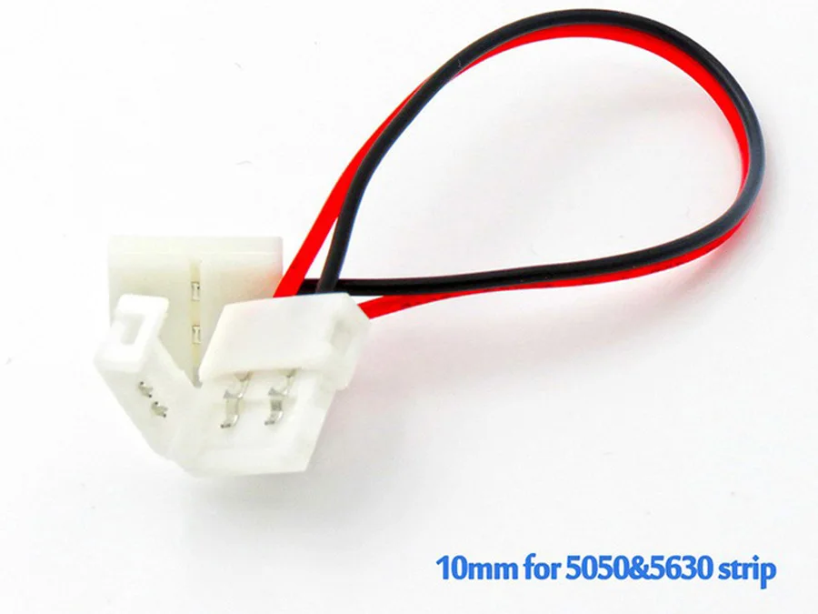 10mm LED Strip lengthen solderless Connectors for 5050 & 5630 LED strip to strip connection free shipping (4)