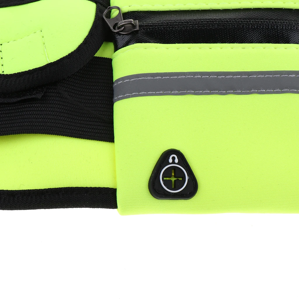 Reflect Running Belt Jogging Cycling Waist Pouch Bag W/ Water Bottle Holder Running Bags for Outdoor Sports