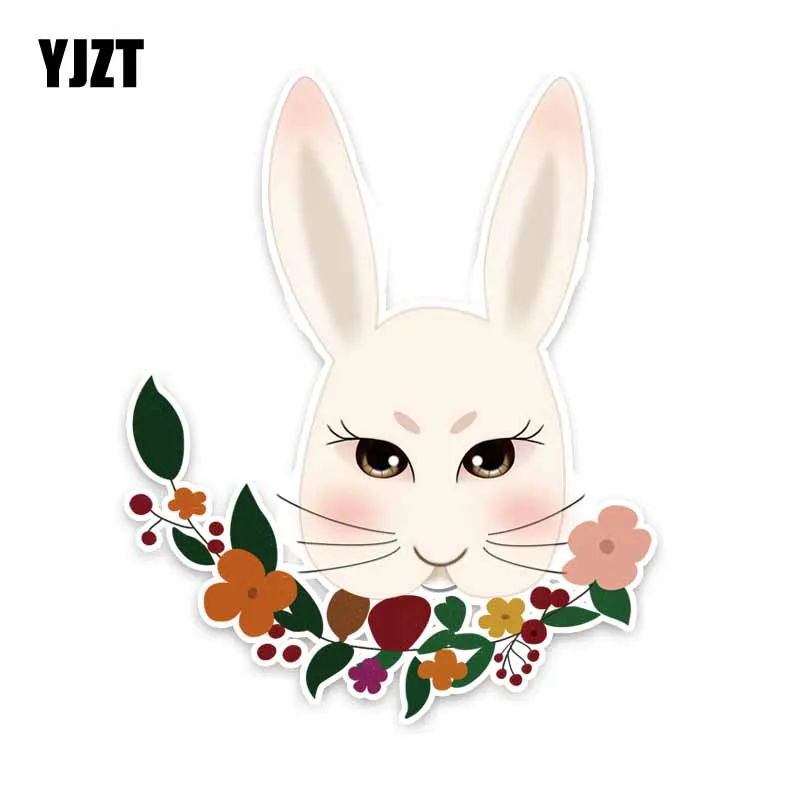YJZT 16CM*13CM Fashion Reflective Animal Rabbit Car Sticker Decal PVC Accessories C29-0219 | Автомобили и мотоциклы