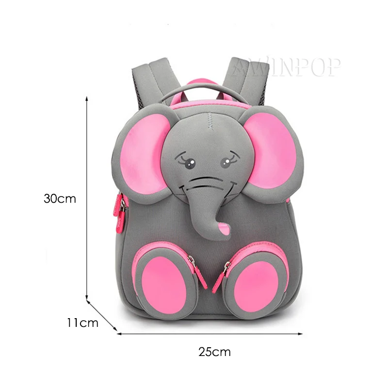 grat elephant Креативная детская школьная сумка с 3D динозавром для мальчиков, Детский рюкзак для девочек 2-6 лет, рюкзак для малышей, детский школьный рюкзак - Цвет: grat elephant