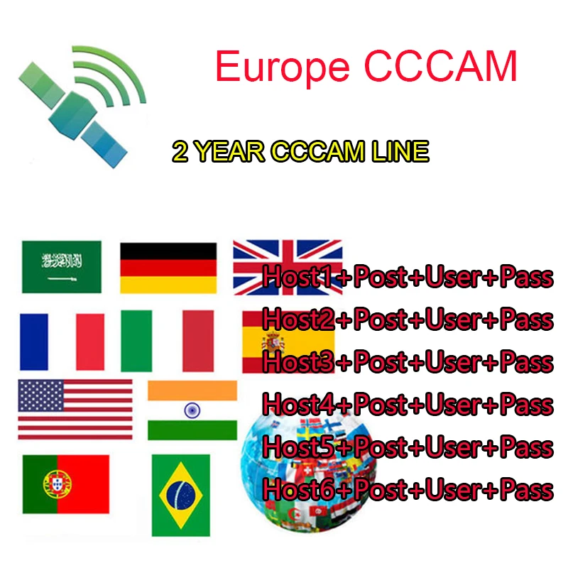 

CCCAM ESPA A Cline for 2year Europe 8lines Ccams Stable Server Oscam HD Spain Portugal Germany Poland for Receptor Satellite