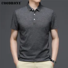 

COODRONY Brand Business Casual Short Sleeve Polo-Shirt Men Clothes Spring Summer Classic Pure Color Slim Fit Cotton Tops C5156S