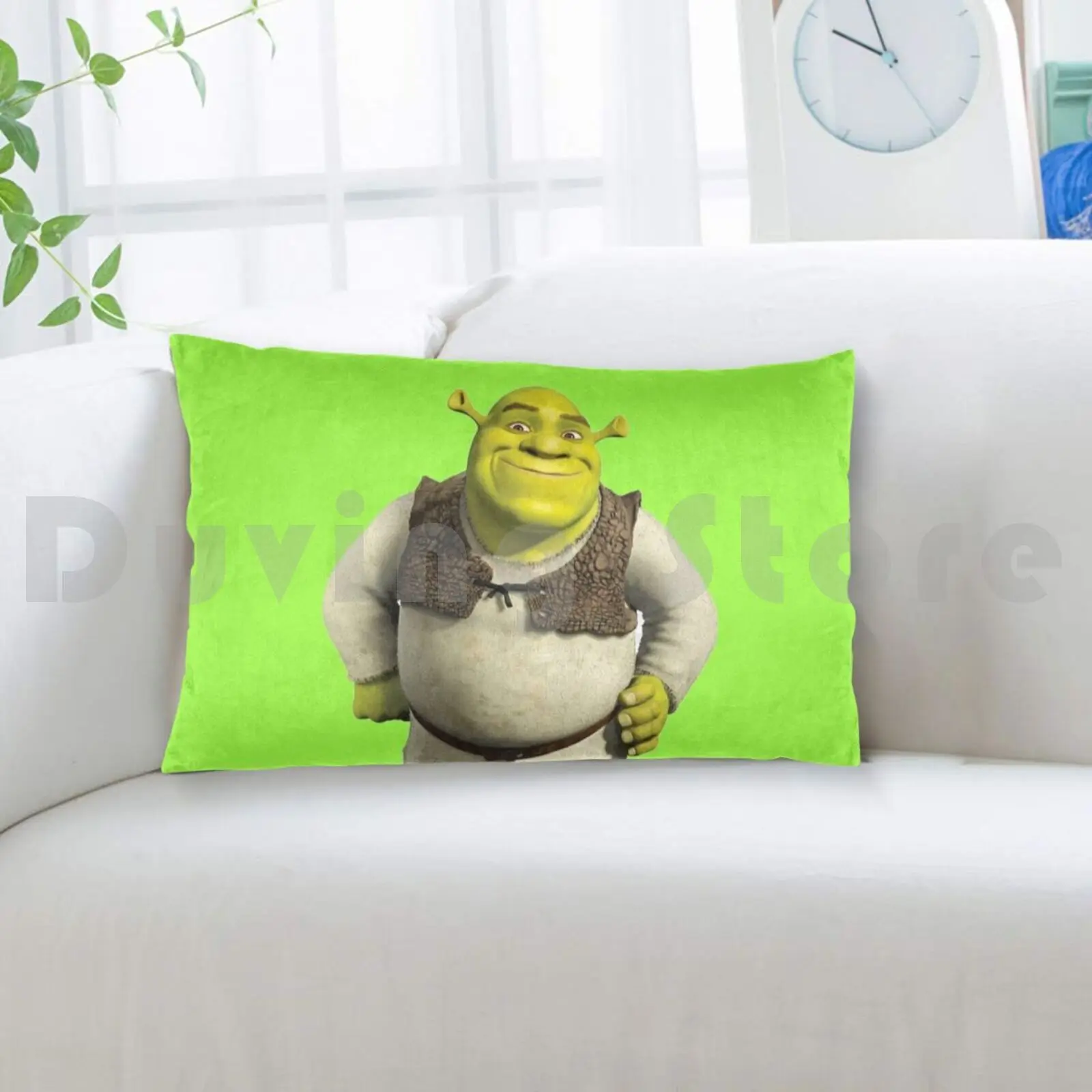 Burro de shrek filme travesseiro caso impresso casa macio diy capa de  almofada burro shrek meme engraçado ogre fiona filme verde pântano