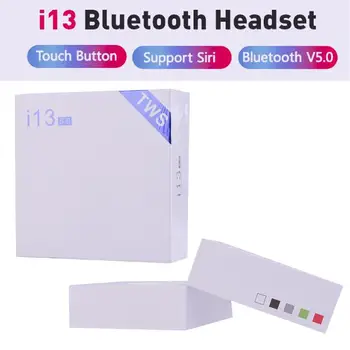 

50pcs/lot i13 TWS Bluetooth 5.0 Earphone Wireless Earbuds Touch Ear with Mic Earphones for iPhone Pk i10 i12