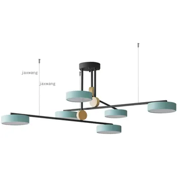 

Nordic LED Iron Pendant Lamps Modern Macaron Hanging Ceiling Lamps Beauty Simple Chandeliers Light Fixures Kitchen Accessories