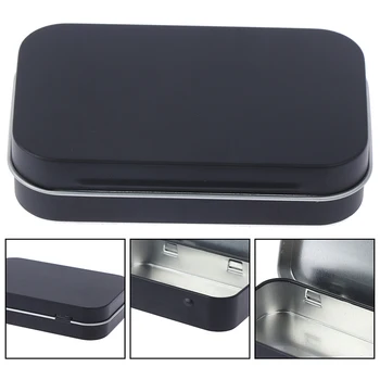 

Portable Pill Box Case Mini Metal Packing Tin Jar Boxes Small Medicine Case Cans Coin Headphones Moisture-proof Travel Pill Box