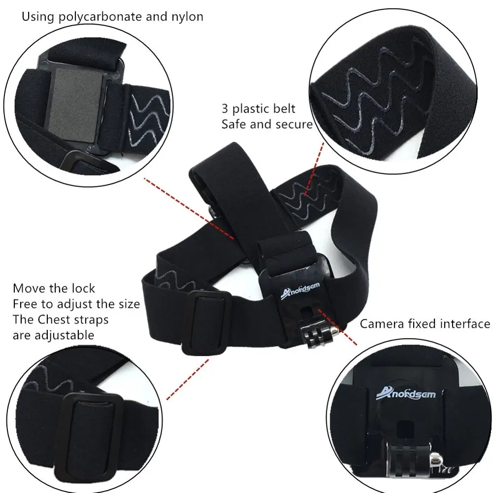 Anordsem для Gopro набор аксессуаров крепление для Gopro Hero 7 6 5 4 3 для DJI XiaomiYI SJ крепление для камеры Гибкая селфи палка