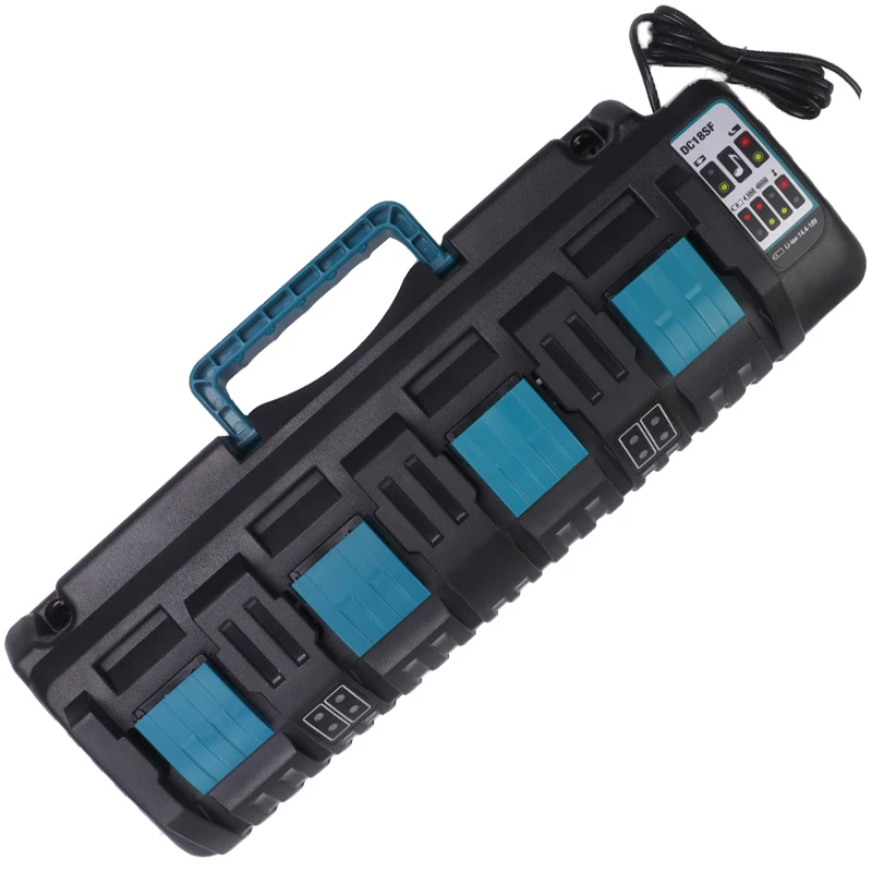 Для Makita Зарядное устройство 4-портовый два порта USB 14,4 в-18 в 3A быстрое зарядное устройство BL1415, 1420,1830, 1840,1850, 1860 Мощность инструмент Батарея