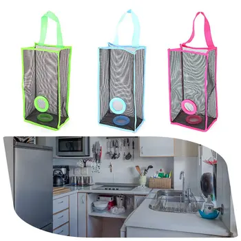 

Professional Kitchen Trash Organizer Bag Breathable Modern Hanging Storage Net Convenient Pull Storage Bag Basket