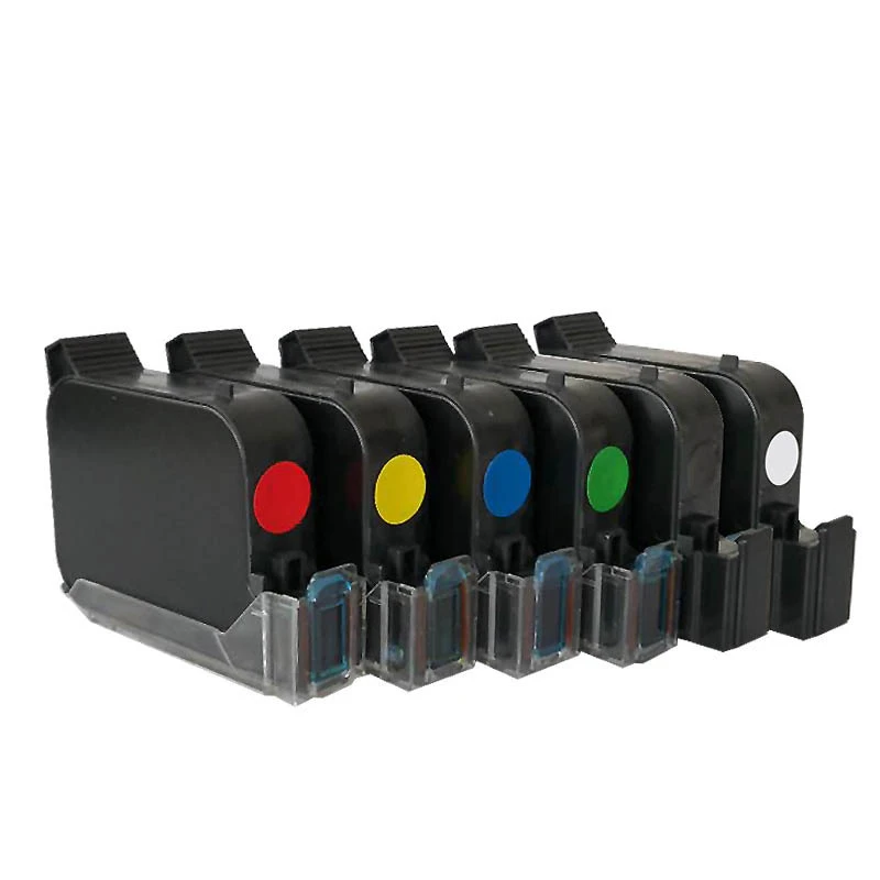 multicolorido handheld cartucho de tinta da impressora a jato de tinta