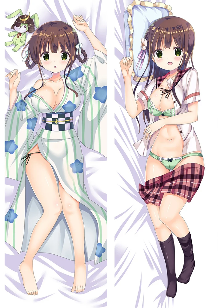 Аниме Gochuumon wa Usagi Desu ka Dakimakura Чехол персонажи Kafuu Chino Bolster чехол GochiUsa Hoto Kokoa обнимает тело наволочка чехол - Цвет: S2