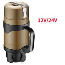 12/24V для грузовых автомобилей, Портативный Электрический путешествия нагревательная чашка Кофе Чай кипения термочайник Нержавеющая сталь тушить бутылки