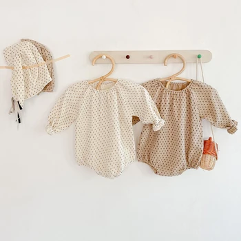 

Spring Baby Rompers Girls 0-24M Autumn Cute Printing Rabbit Organic Cotton One Piece Infant Girl Jumpsuit Kids Baby Girl Clothes