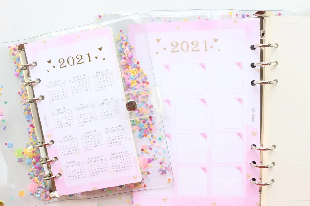 GLITTER BINDER NOTEBOOKS (7)