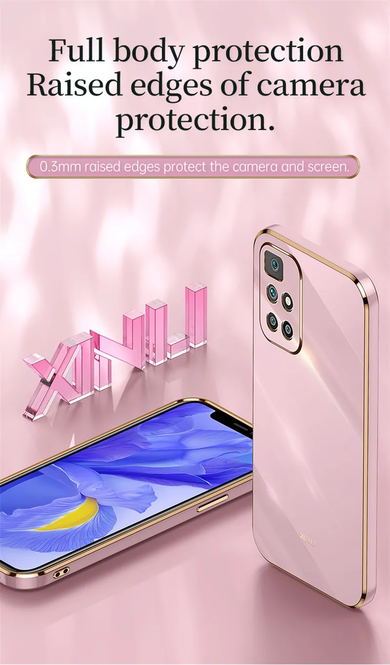 Für Redmi 10, hochwertige weiche TPU-Hülle für Xiaomi Redmi 10, Anti-Fall-Anti-Fingerabdruck-Kameraschutz – Detail 4