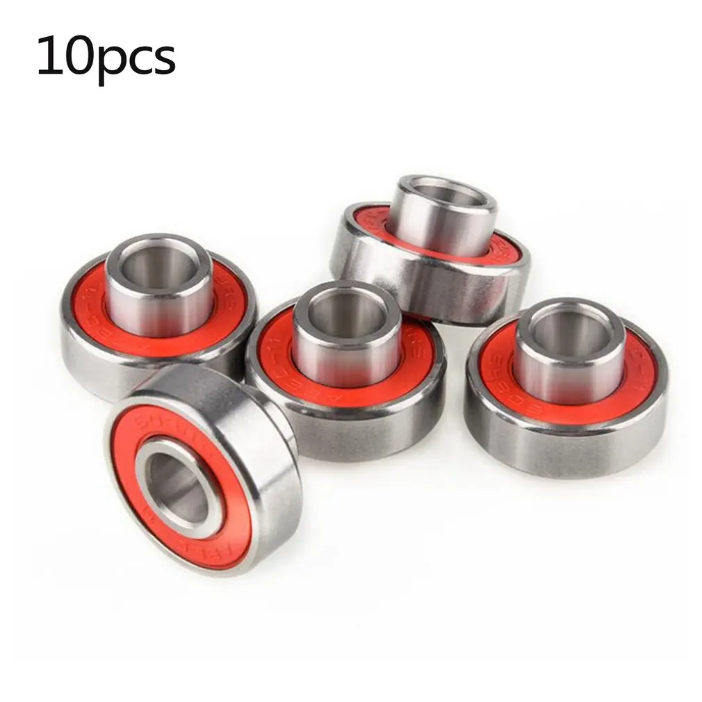 10Pcs Stainless Steel Ball Bearings Longboards Roller Skates Bearing Accessories 