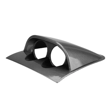 

Universal 2 Inch 52mm Dashboard Dual Gauge Pod Carbon Fiber Color Gauge Pod Mount Holder