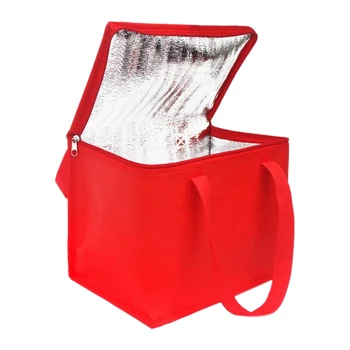 

Foldable Large Cooler Bag Portable Food Cake Insulated Bag Aluminum Foil Thermal Box Waterproof Ice Pack Lunch Box Delivery Bag