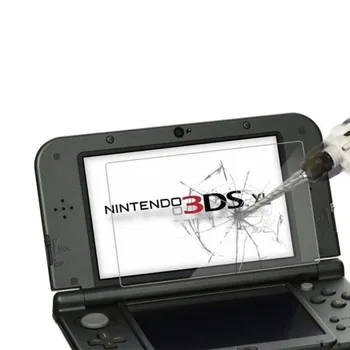 

Top Glass Bottom PET Protector Film for Nintendo New3DS XL/LL 3DSXL/3DSLL LCD Screen Tempered Clear Cover Protective Guard Full
