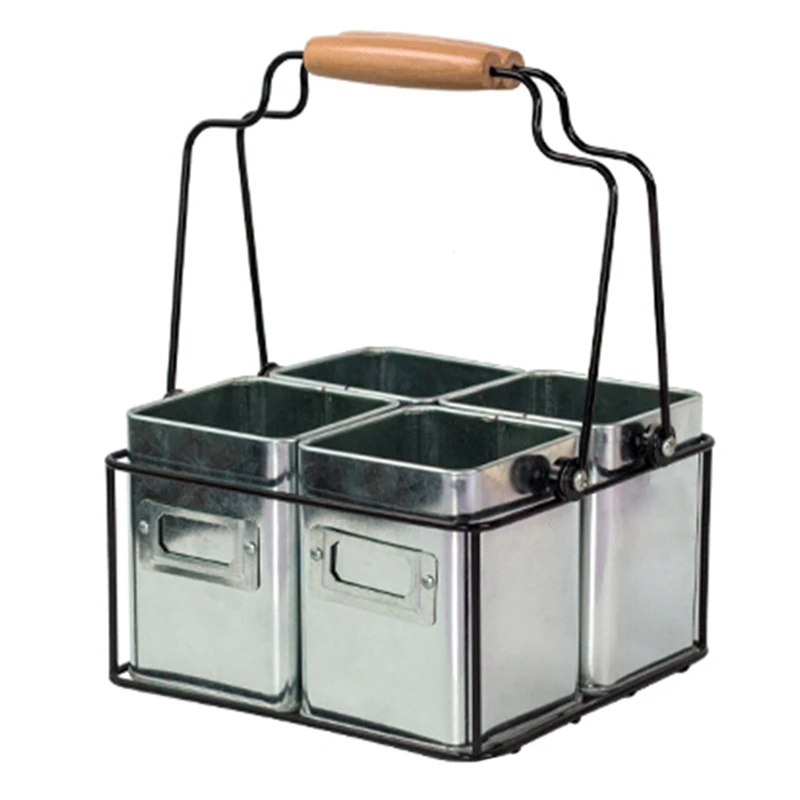 

Nordic Retro Style Independent Four Inner Barrel Kitchen Storage Cutlery Barrel Chopsticks Household Debris Gardening Tools Stor