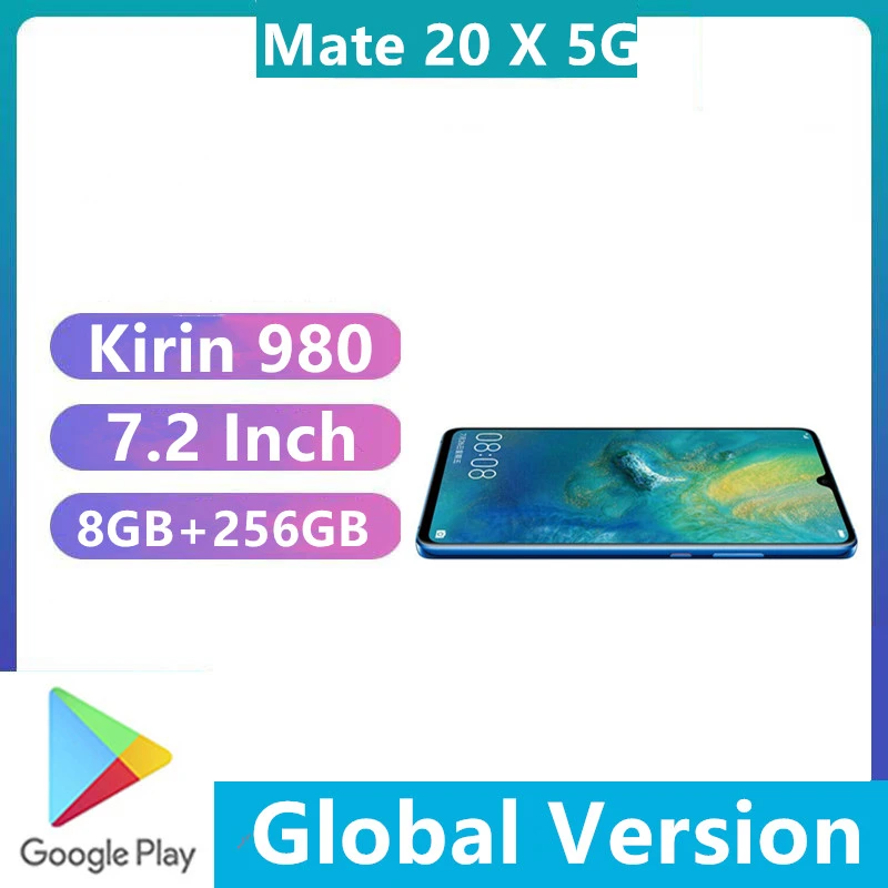 zin schuif brandwonden Global Version Huawei Mate 20 X 5g Evr-n29 Mobile Phone 40.0mp 4 Cameras  Android 9.0 7.2" Oled 40w Charger Kirin 980 8gb 256gb - Mobile Phones -  AliExpress