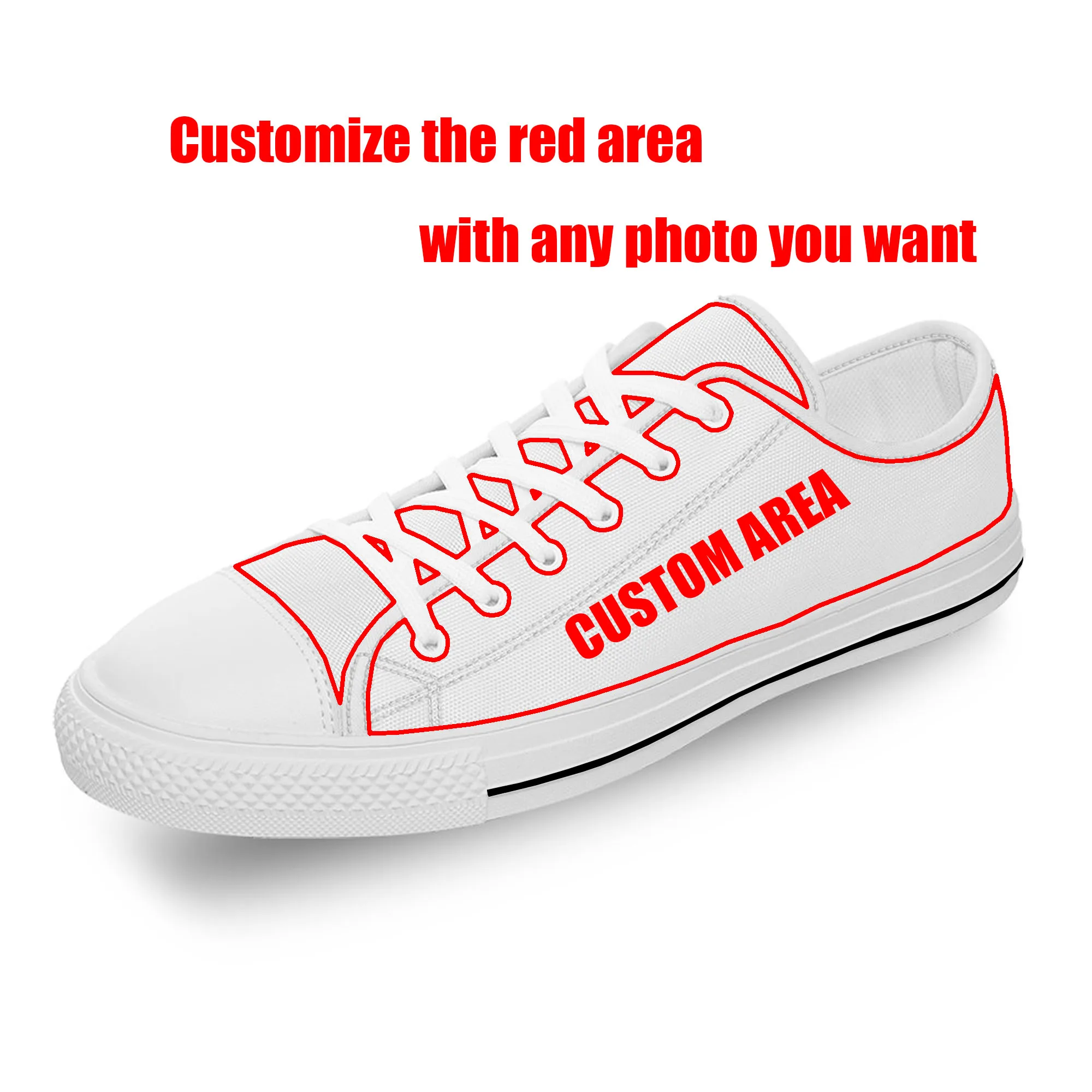 Classic Movie Pulp Fiction Funny White Cloth Fashion 3D Print Low Top Canvas Shoes Men Women