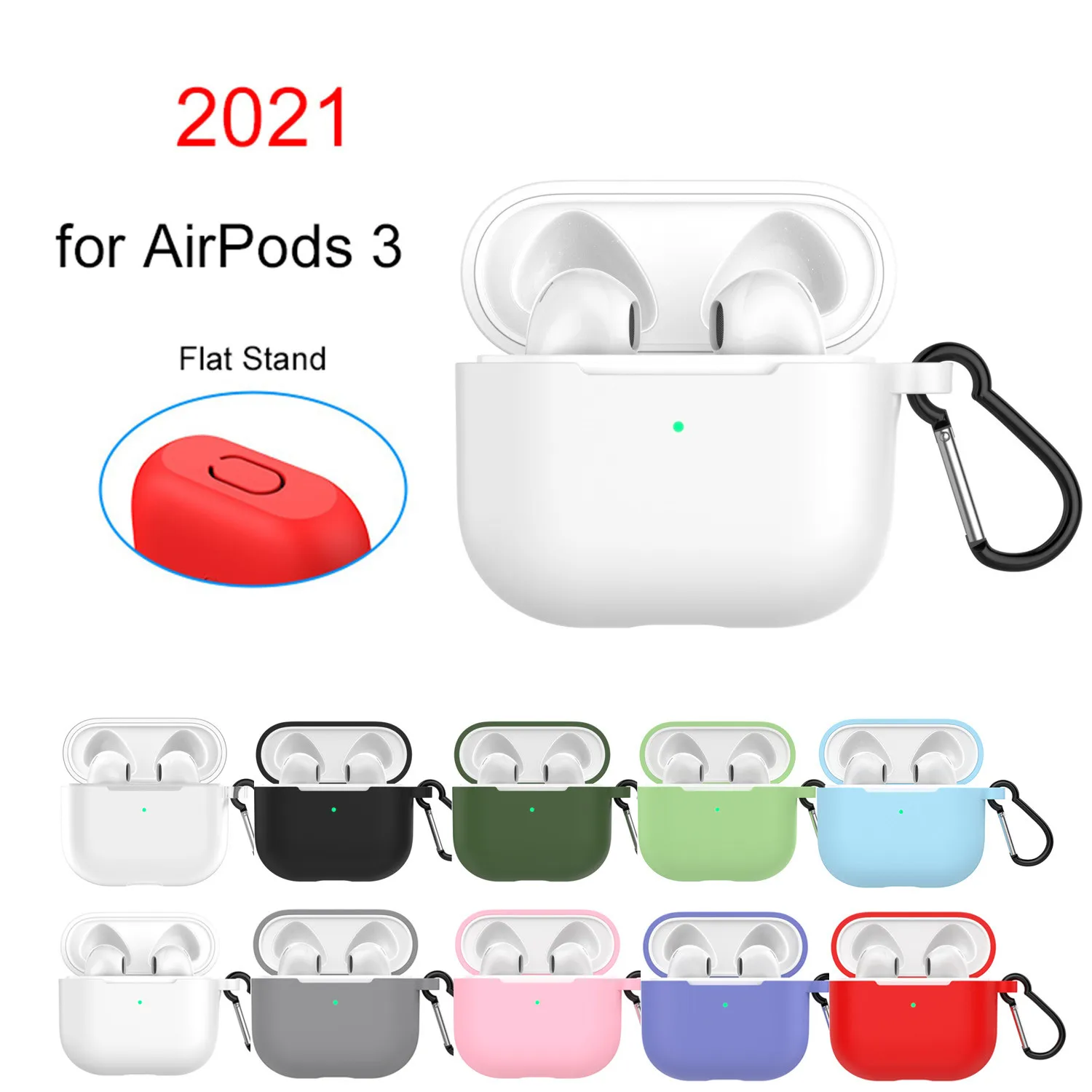 Силиконовый чехол для Apple Airpods 3 чехол-наклейка Bluetooth Airpod Air Pods Pro аксессуары