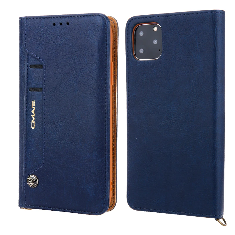 Многофункциональный чехол для телефона с отделениями карт iphone 11 Pro MAX магнитный