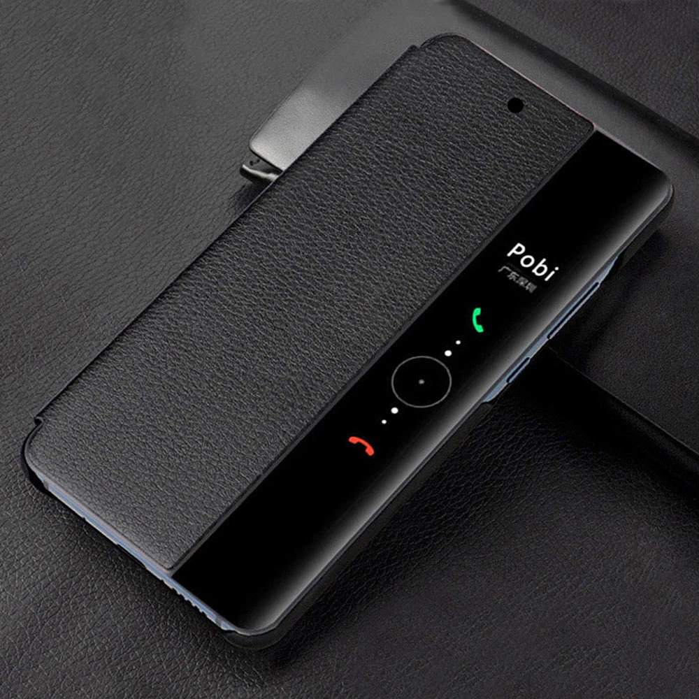 Flip Cover Leather Case For Xiaomi Poco X3 NFC Case Smart View On Xiaomi Redmi Note 9 9C 9A 8 9S 8T 7A 6 Mi Note 10 Lite 9T Pro