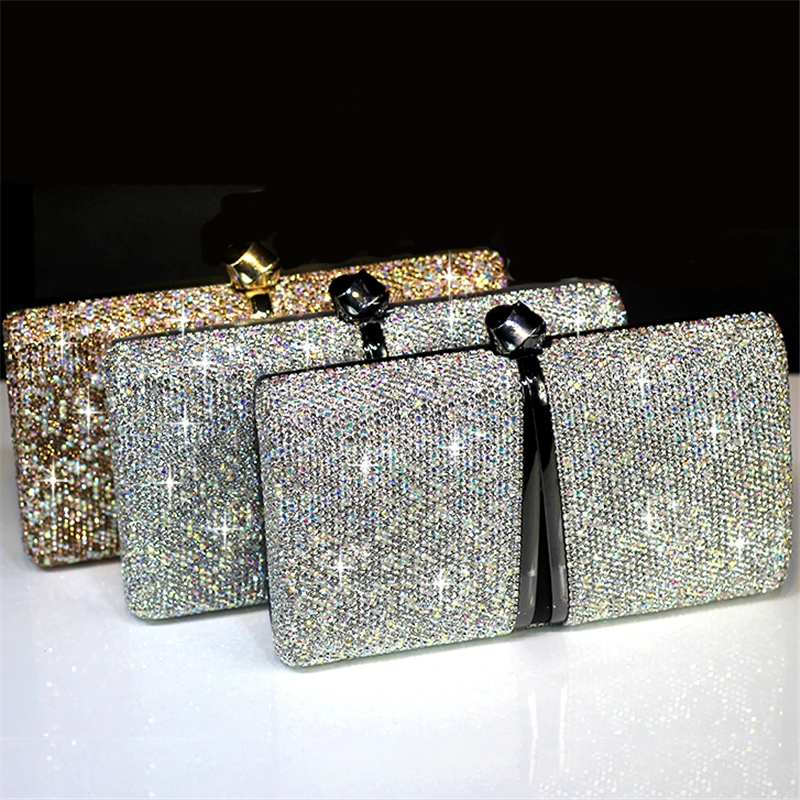 ^*Best Offers Crystal Handbag Luxury Clutches Women Bride Wedding Shoulder Bags Genuine Leather Rhinestone Purse Chain Evening Party Bags ^*Best Offers Crystal Handbag Luxury Clutches Women Bride Wedding Shoulder Bags Genuine Leather Rhinestone Purse Chain Evening Party Bags